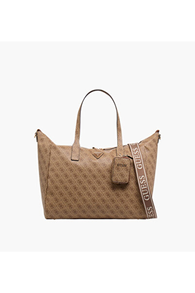 Guess LATONA CARRYON Monogram Print Tote Bag with Double Handles