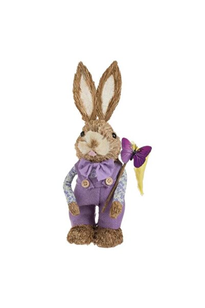OEM Decorative Easter Figurine Rabbit with Lilac Jumpsuit Butterfly Scent 36c...