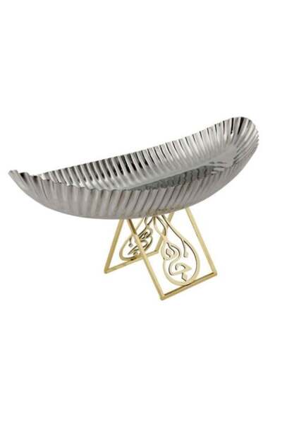 Alsaif Home Elegant Plate with Base | 28 × 17 × 13 cm