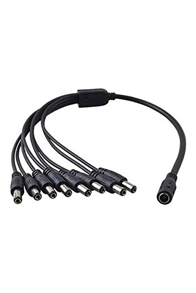 UpBright كابل مقسم بثمانية مقابس (5.5 مم × 2.1 مم) - سلك طاقة بثمانية منافذ (...