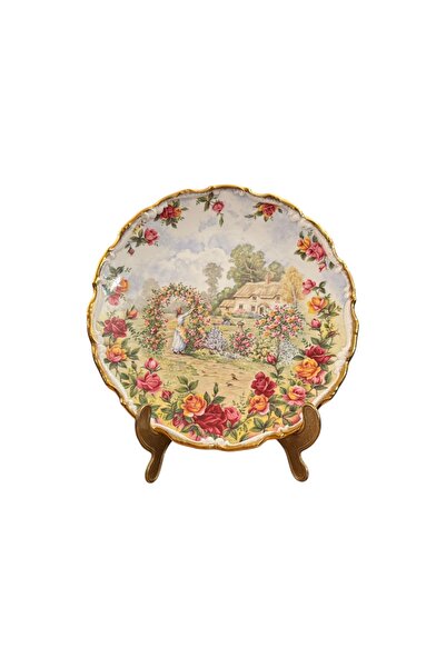 tayfuntufan antika koleksiyon Royal Albert English Garden Themed Decor Plate ...