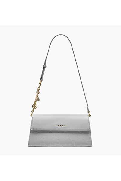 SASHA Kodes Embossed Shoulder Bag with Adjustable Strap