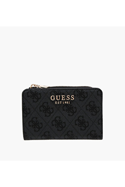 Guess LAUREL II SLG Monogram Print Zip Around Card Holder