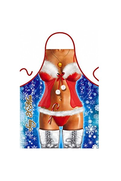 Erotica Funny Apron, Erotica, with Sexy Xmas Woman Print