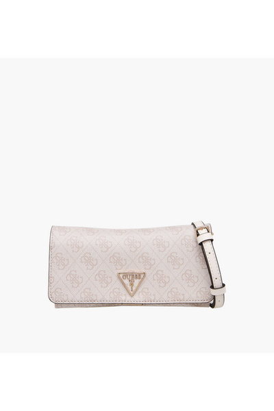 Guess Noelle Monogram Print Crossbody Bag with Chain Strap