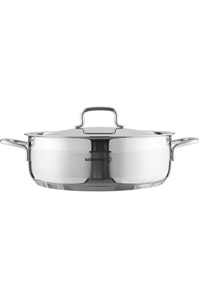 Generic Korkmaz Alpha Stainless Steel Pot, 28 x 9 cm - Silver