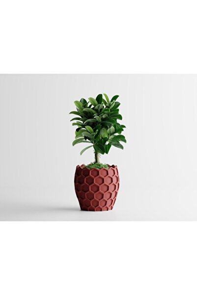 Sani Vase "Beehavia SMALL" 151 x151 x H146mm - Dark red matt