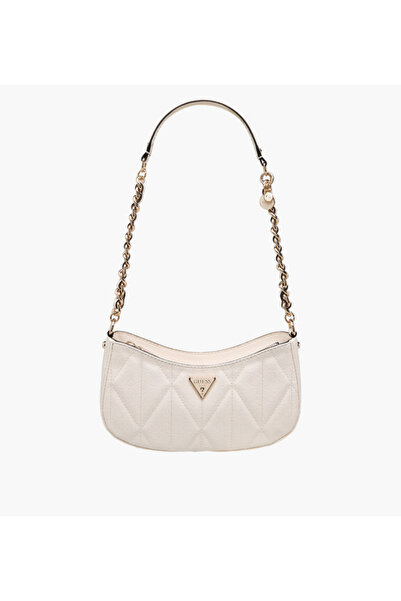 Guess ALDINA Quilted Shoulder Bag with Chain Strap