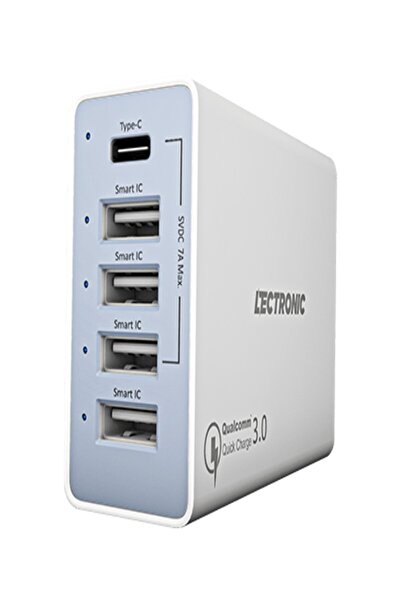 LeCtronic 5 port Charging Dock 50W with Quick Charge port