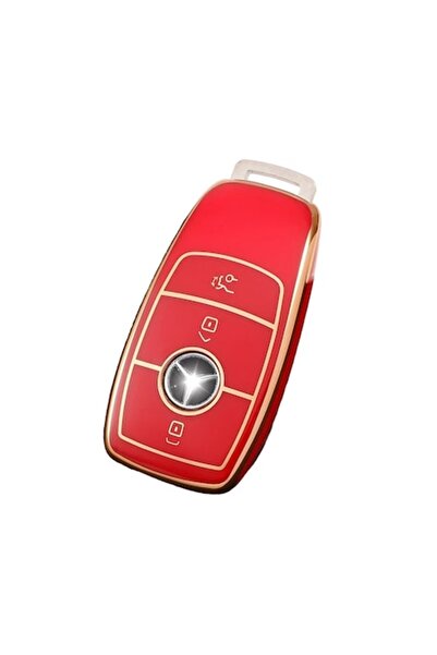 OEM Red key cover Mercedes A C E S Class GLA GLC GLE GL GLS CLA CLS AMG W205 ...