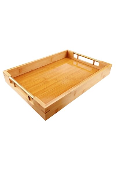 shop Bamboo Serving Tray with Handles