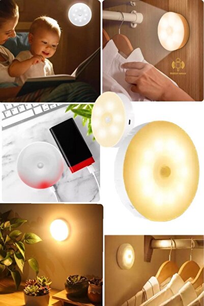 Munico Manyetik Spot Lambası Gün Işığı Ev Işyeri Kamp Apışkanlı Sensörlü Dola...