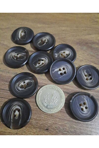 beyna aksesuar Trençkot Ceket Kaban ve Hırka Düğme 2,5 Cm Çubuk 1 Paket 10 Ad...