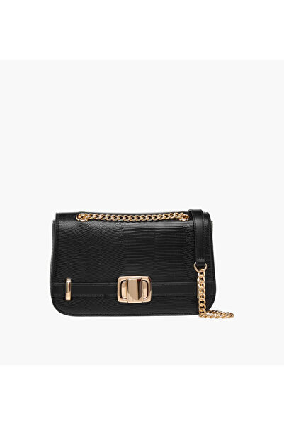 SASHA Jul Textured Crossbody Bag with Chain Strap