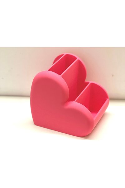 NorthEdge3D 3D Printed Heart Makeup Organizer – Lipstick, Brush, and Cosmetic Organizer (Stylish & Decorative)