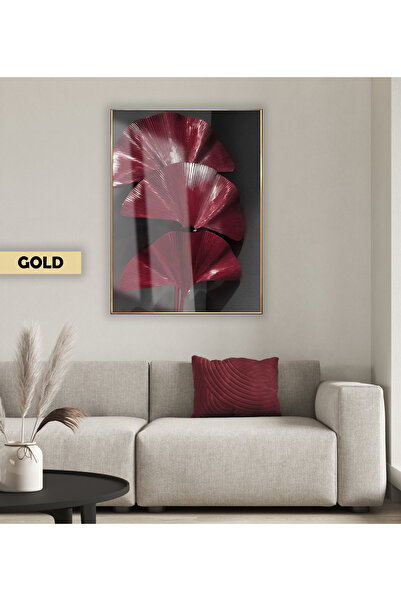 Harika bir ev HARİKABİREV | MODEL ABSTRACT CU FRUNZE ÎN CULORI BORDO-GRI | TA...