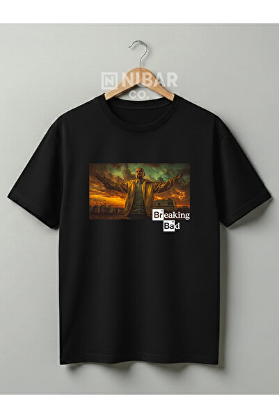 Grafftee Clothing تي شيرت بريكنج باد هايزنبرغ مصمم للجنسين مصنوع من القطن بنس...