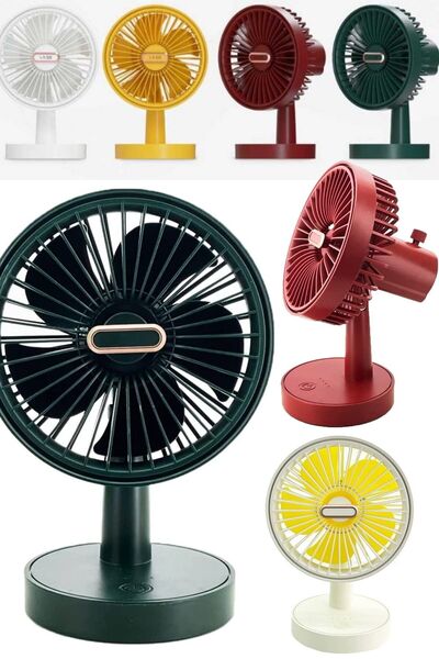 Munico Masaüstü Küçük Fanlı Duvara Monte Mini Küçük Tavan Fanı Led Işıkları Güzellik Masası Lamba Fanı