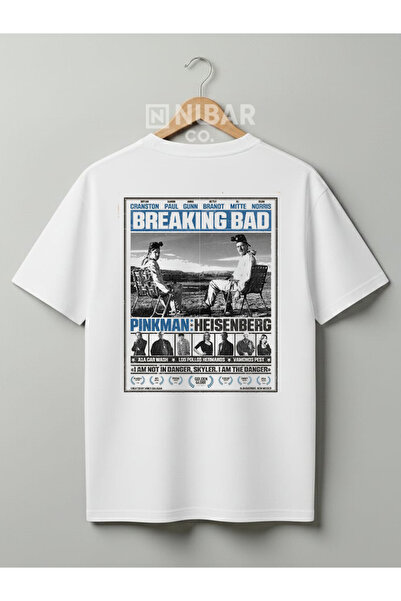 Grafftee Clothing تي شيرت بريكنج باد هايزنبرغ مصمم للجنسين مصنوع من القطن بنس...