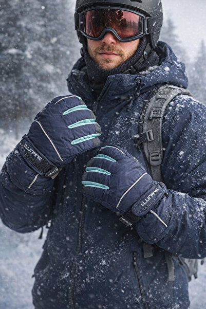 Muraty Mănuși de schi pentru bărbați, pentru adulți, rezistente la vânt, impe...