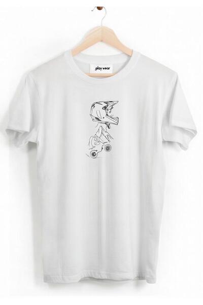 playwear PLAY WEAR Unisex Μαύρο κράνος μοτοσικλετιστή με στάμπα, μοντέρνο σχέ...