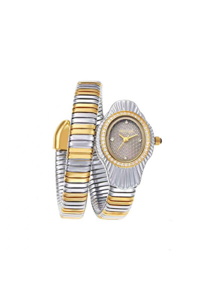 genric The Serpent Jewel Watch - Studded Wrap Bracelet