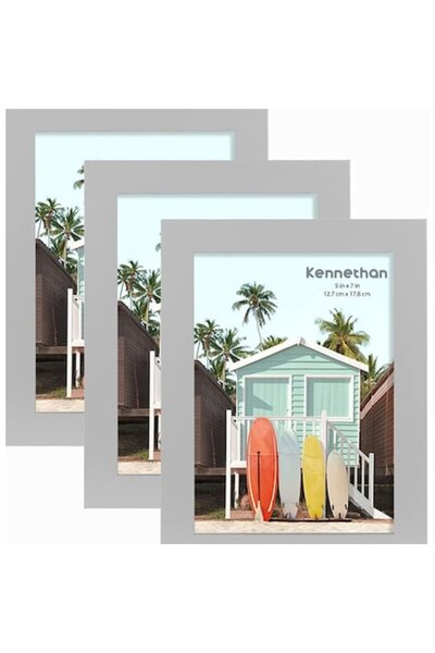 DELPI Set of 3 Photo Frames, MDF, Versatile Design, 15.5 x 20.5 cm