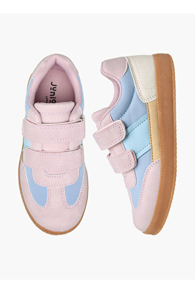 Juniors Girls Colourblock Hook & Loop Sneakers