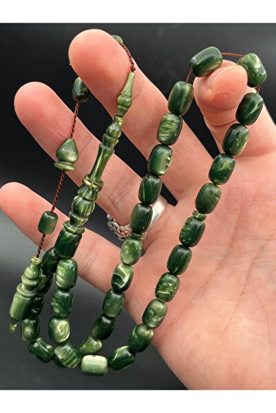 Cemhan Göksal Squeeze Amber Prayer Beads 8X12 mm Handcrafted Collection That ...