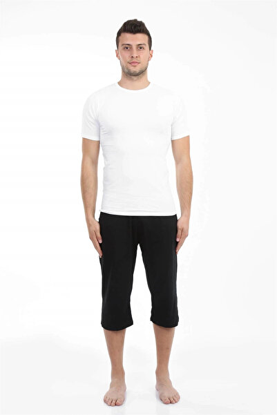 mtm My The Mall Men's Cotton Capri Black