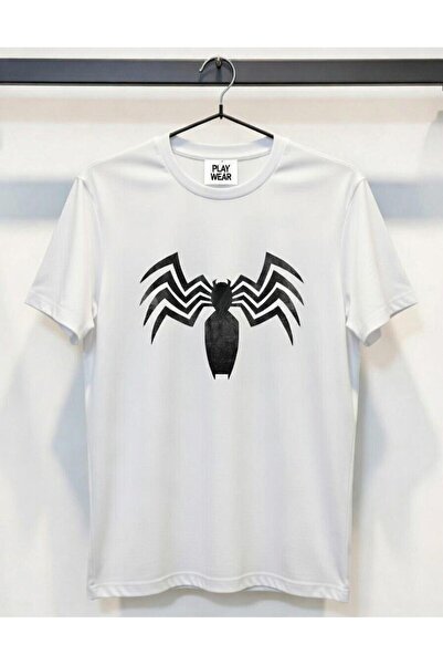 playwear PLAY WEAR Tricou unisex negru, croială lejeră, cu logo Venom cu aspe...