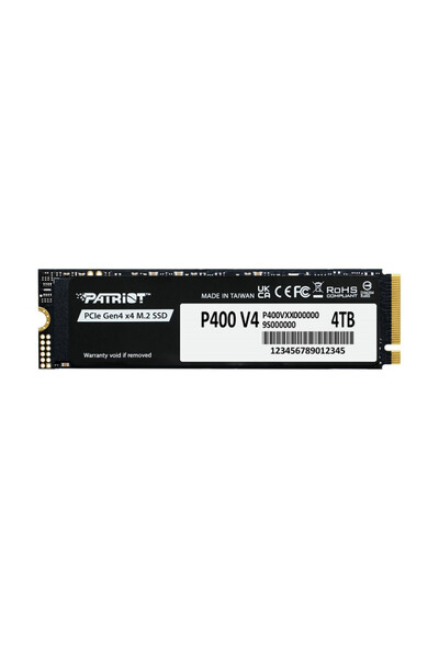 Other SSD Patriot P400 V4 4TB M.2 2280 PCI-E x4 Gen4 NVMe