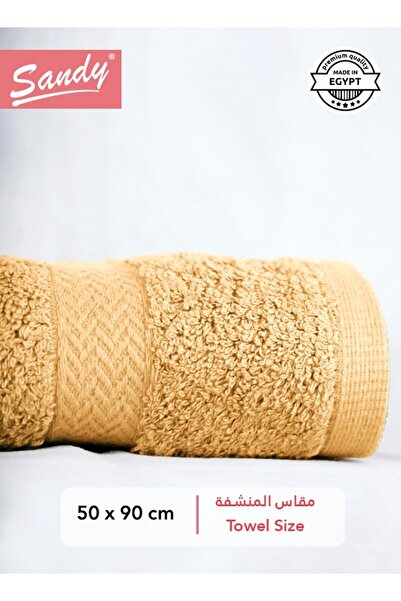 Sandy 100% Egyptian Cotton Hair Towel (50x90 cm) 600 GSM Soft Quick Drying & ...