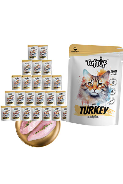 Other TUF TUF Carne de prânz cu curcan - hrană umedă pentru pisici - 24x300g