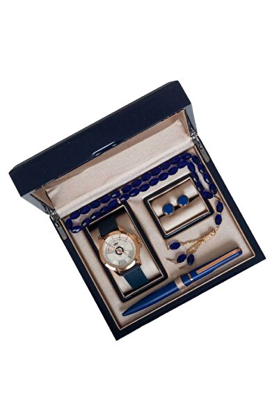 phoneme Men's Copper Blue Watch Set