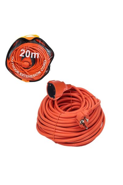 First Choice 20m Electrical Extension Cord with One Socket, Cable
