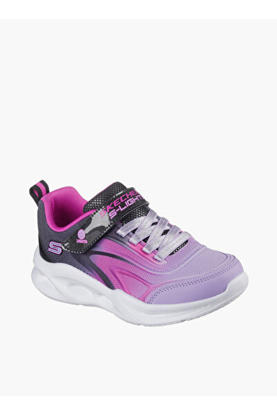 SKECHERS حذاء رياضي مضيء للبنات من سولا جلو - 303713L-BKMT