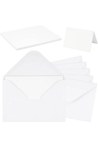 DELPI Set de 50 de plicuri C6 și 50 de cărți de vizită goale