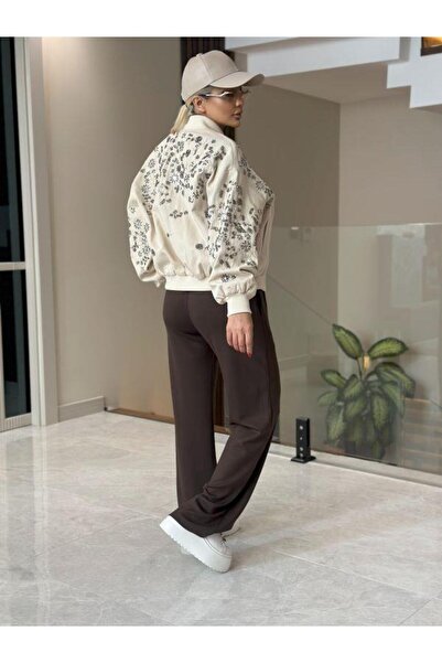 Robin 99927 Front and Back Stoned Gabardine Jacket Stone