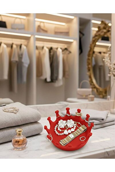 Üçüncü Boyut Baskı Dünyası Crown Design Jewelry Organizer – Ring, Earring, an...