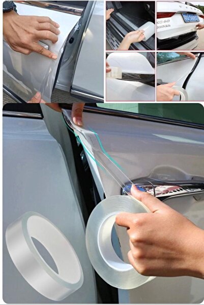Munico Araç Kenar Koruma Şeridi Şeffaf Koruyucu Koruma Filmi Araba Kapı Kenar...
