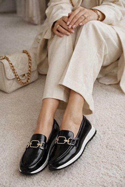 Babetty Pantofi balerini cu talpă anatomică, ortopedică, cu toc plat, din pie...