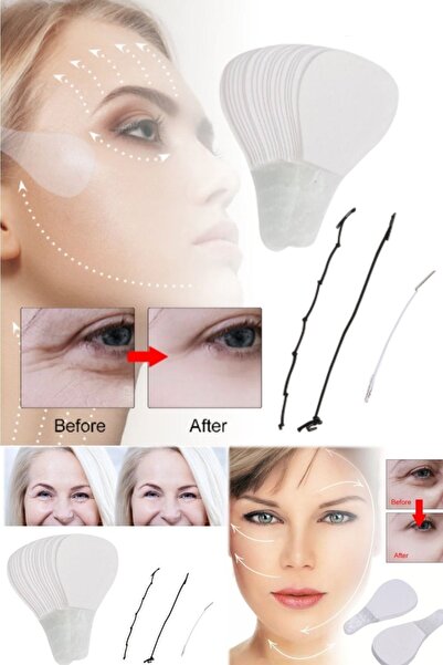 Munico 40 Parça Boyun Göz Çift Çene Kaldırma V Şekil Doldurma Bantlar Ince Ma...