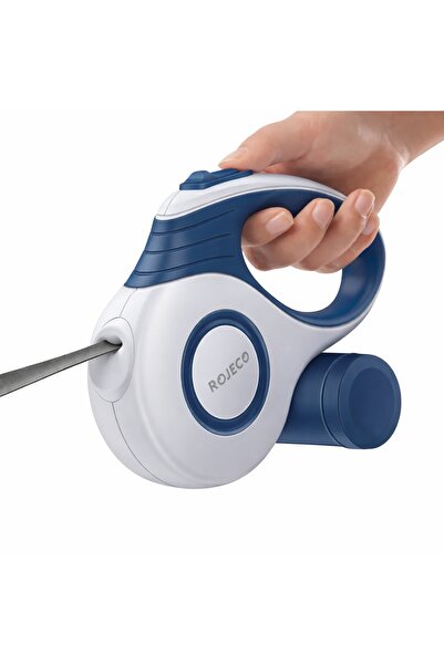 OME Lesa Retractabila Pentru Caini 3M Automata Cu Suport Detasabil Pungi Anti...