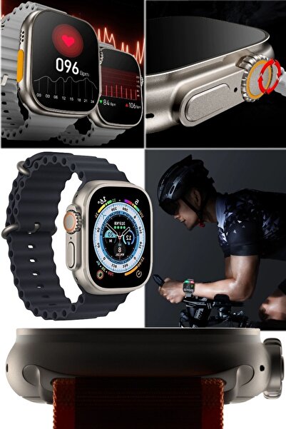 Munico Watch Ultra 8 Dokunmatik Bluetooth Arama Mesajlaşma Özellikli Birebir ...