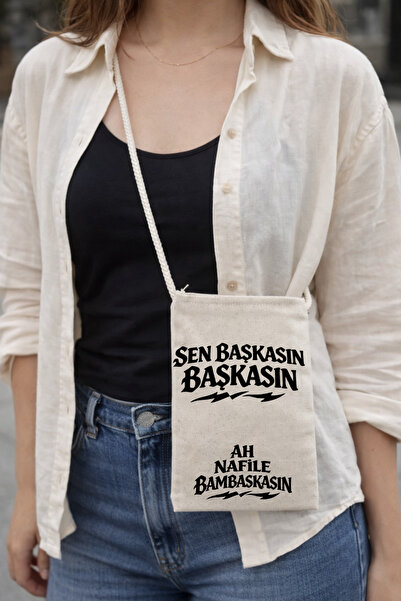 lovver Ölür,Üm Sana Söz Tasarımlı Zippered Custom Made Premium Printed Canvas...