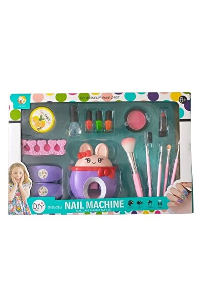 Premium DIY Nail Art and Makeup Play Set for Kids with Nail Machine and Acces...