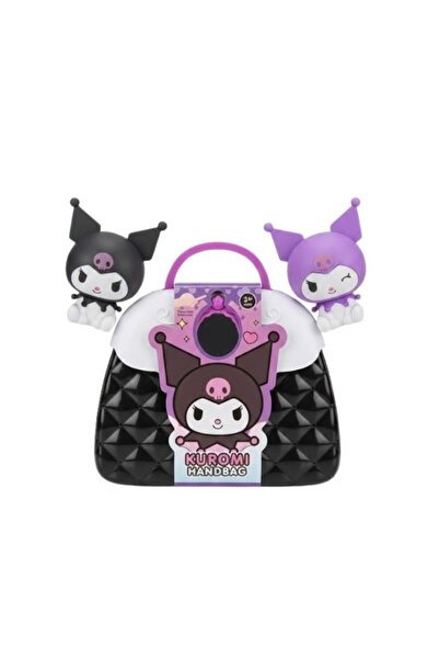 Premium Kuromi Inspired Kids Handbag Toy Black Purple Cartoon Carry Case with...