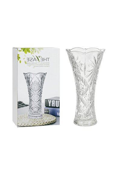 First Choice Glass Vase 23x12x8cm, Transparent