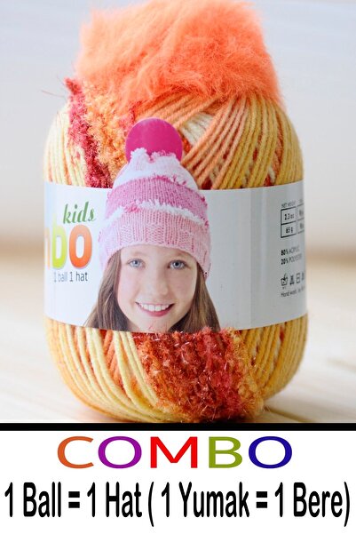 Diva İplik Combo 15 - (Outlet) - Export Surplus Pom-Pom Gift Beanie Cap (1 Ba...